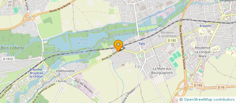 localisation de l'entreprise SCI LA PAPETERIE  EGLY