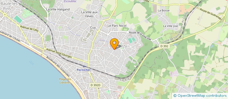 localisation de l'entreprise SCI LA PAQUELIERE à LA BAULE-ESCOUBLAC