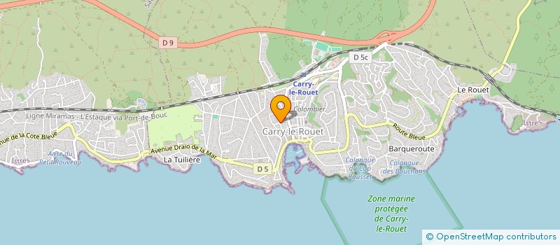 localisation de l'entreprise SCI LA PARADIERE  CARRY-LE-ROUET