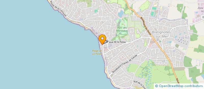 localisation de l'entreprise SCI LA PAREE à BRETIGNOLLES-SUR-MER