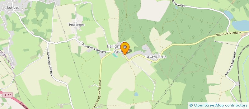 localisation de l'entreprise SCI LA PARIGNOISE à PARIGNY-LES-VAUX