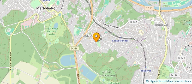 localisation de l'entreprise SCI LA PARISIENNE  LOUVECIENNES