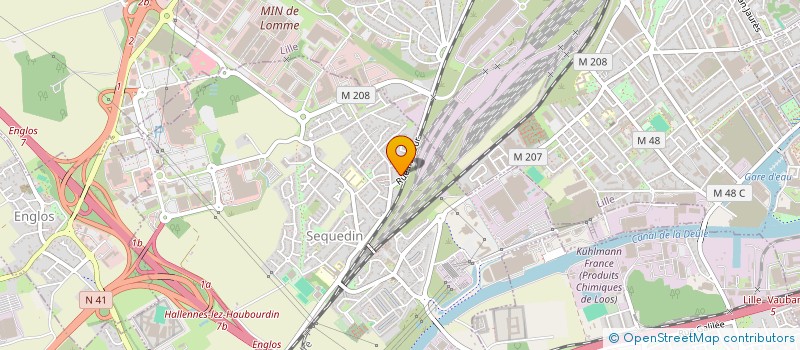 localisation de l'entreprise SCI LA PARISIENNE  HAUBOURDIN