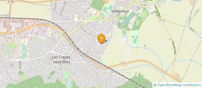 localisation de l'entreprise SCI LA PAROISSE 2 A  VILLEPREUX