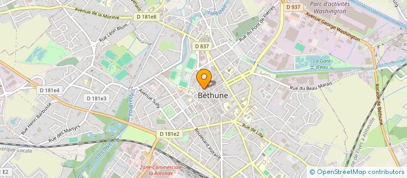 localisation de l'entreprise SCI LA PAROISSE  BETHUNE