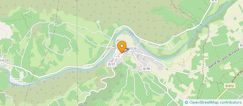 localisation de l'entreprise SCI LA PARRAGUERE  LATOUR-DE-FRANCE