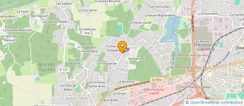 localisation de l'entreprise SCI LA PASQUERAIE  BALLAN-MIRE