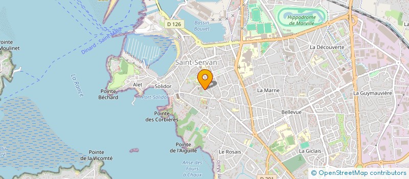 localisation de l'entreprise SCI LA PASSAGERE  SAINT-MALO