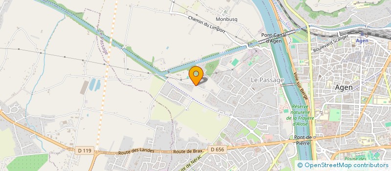 localisation de l'entreprise SCI LA PASSAGERE  LE PASSAGE