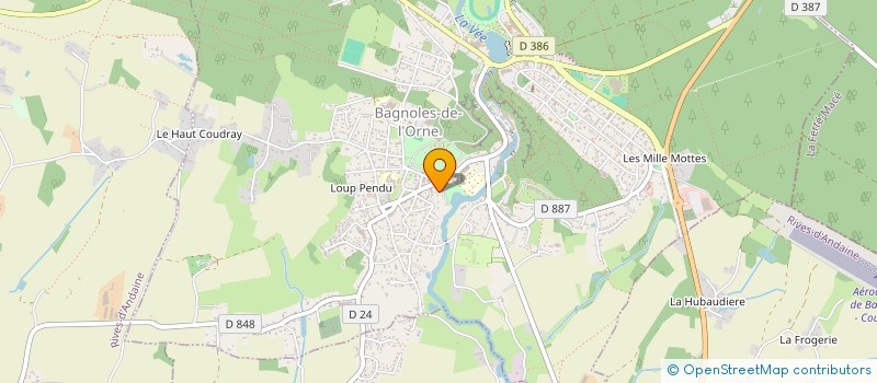 localisation de l'entreprise SCI LA PASSEE à BAGNOLES-DE-L'ORNE-NORMANDIE