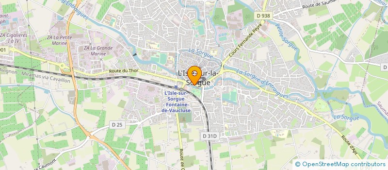 localisation de l'entreprise SCI LA PASSERELLE  L'ISLE-SUR-LA-SORGUE