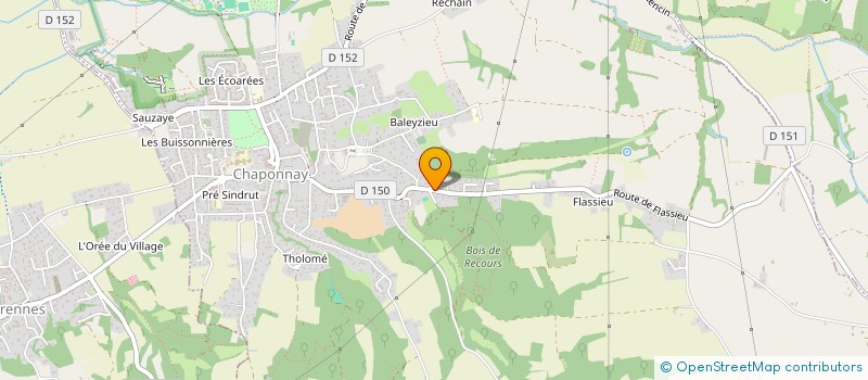 localisation de l'entreprise SCI LA PASSERELLE  CHAPONNAY