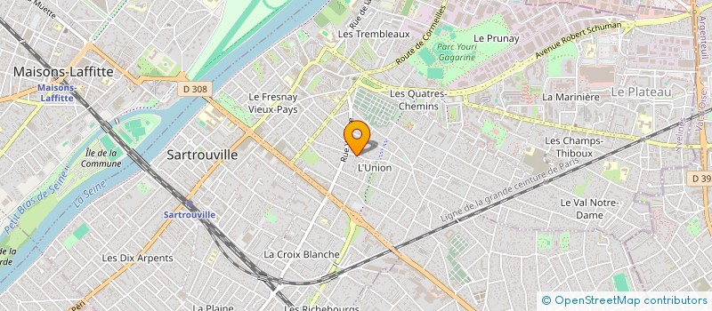 localisation de l'entreprise SCI LA PASSERELLE  SARTROUVILLE