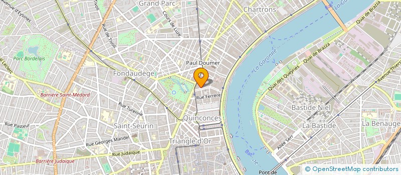 localisation de l'entreprise SCI LA PASSERELLE  BORDEAUX