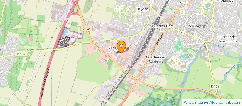 localisation de l'entreprise SCI LA PASSERELLE  SELESTAT