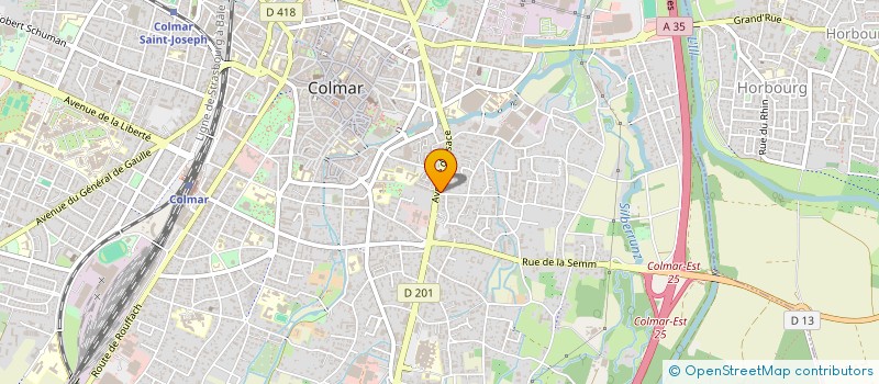 localisation de l'entreprise SCI LA PASSERELLE DE LA DOLLER  COLMAR