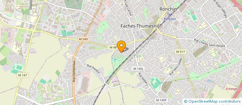 localisation de l'entreprise SCI LA PASSERELLE RONCHINOISE  FACHES-THUMESNIL