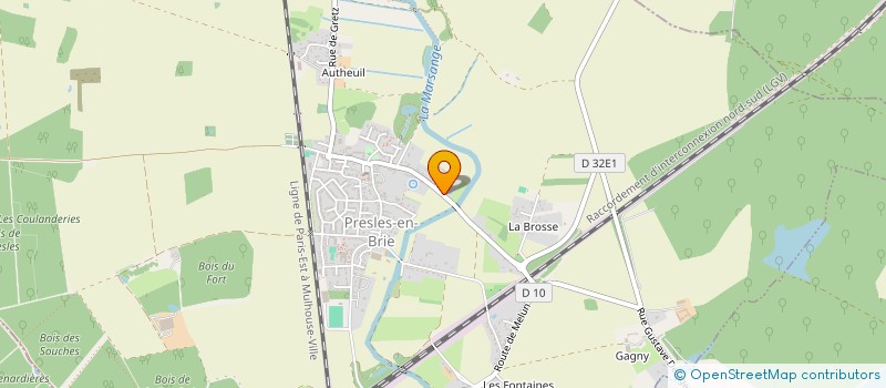 localisation de l'entreprise SCI LA PASSIFLORE  PRESLES-EN-BRIE