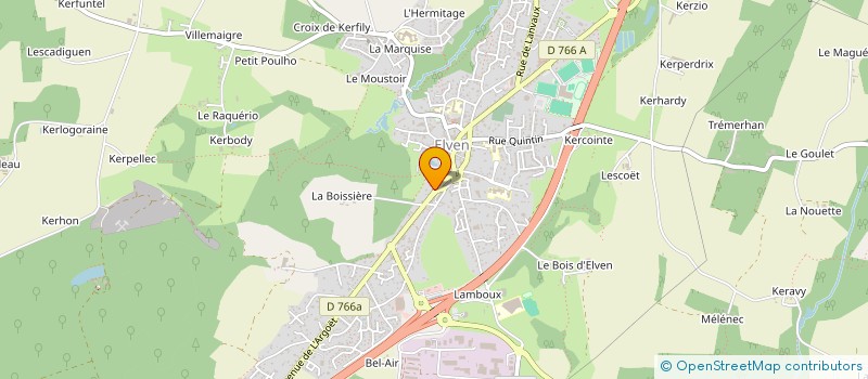 localisation de l'entreprise SCI LA PASSION  ELVEN