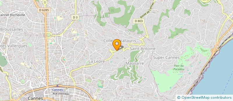 localisation de l'entreprise SCI LA PASTORALE à CANNES