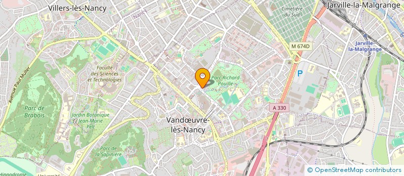 localisation de l'entreprise SCI LA PASTORALE  VANDUVRE-LES-NANCY