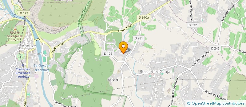 localisation de l'entreprise SCI LA PASTOURELLE  BOISSET-ET-GAUJAC