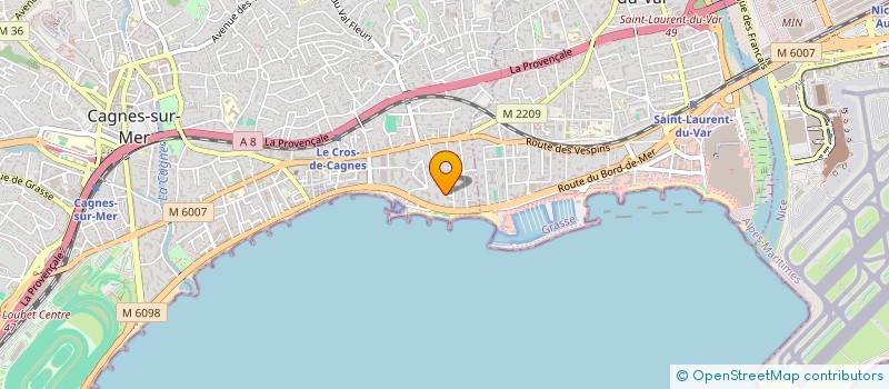 localisation de l'entreprise SCI LA PASTOURELLE à CAGNES-SUR-MER