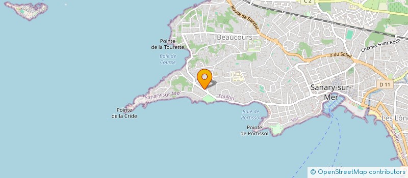 localisation de l'entreprise SCI LA PASTOURELLE à SANARY-SUR-MER