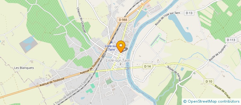 localisation de l'entreprise SCI LA PASTOURIE à LISLE-SUR-TARN