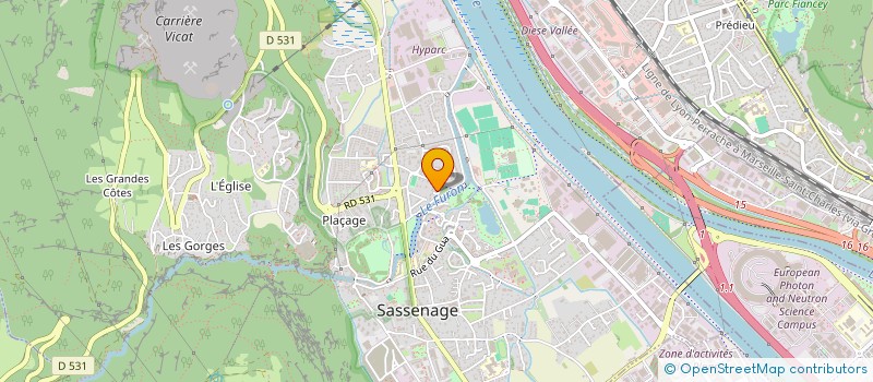 localisation de l'entreprise SCI LA PATACONA  SASSENAGE