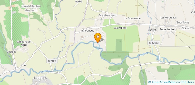 localisation de l'entreprise SCI LA PATAFIOLE  MESTERRIEUX