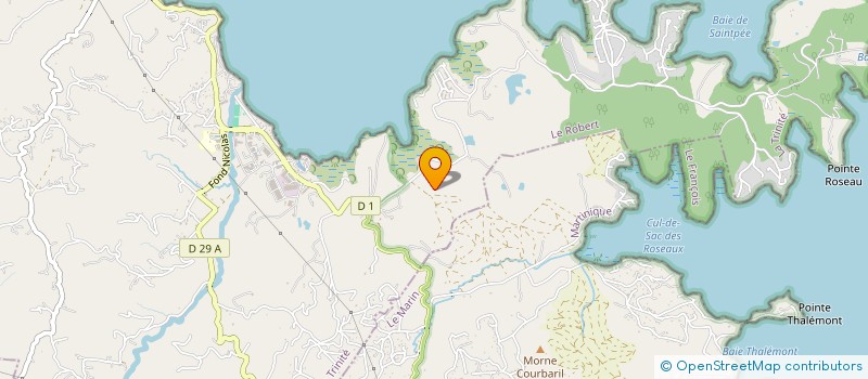 localisation de l'entreprise SCI LA PATIENCE  LE ROBERT