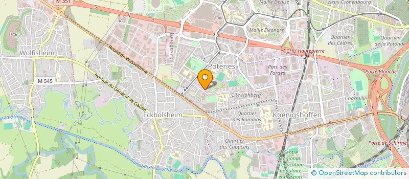 localisation de l'entreprise SCI LA PATIENCE GOUDA  STRASBOURG