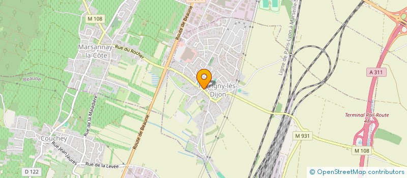 localisation de l'entreprise SCI LA PATRICIENNE  PERRIGNY-LES-DIJON