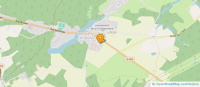 localisation de l'entreprise SCI LA PAUMERIE  DAMPIERRE-EN-BURLY