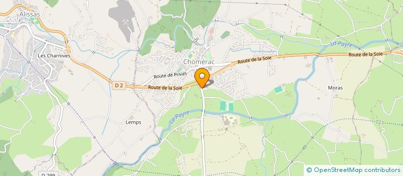 localisation de l'entreprise SCI LA PAYRE  CHOMERAC