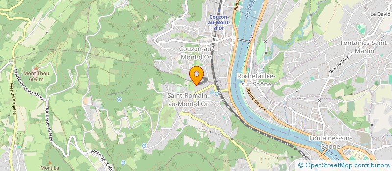 localisation de l'entreprise SCI LA PEAGERIE  SAINT-ROMAIN-AU-MONT-D OR