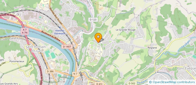 localisation de l'entreprise SCI LA PEAU DU LOUP  VIENNE