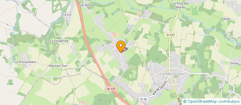 localisation de l'entreprise SCI LA PECHERIE  TREILLIERES