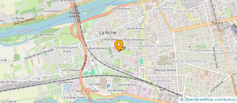 localisation de l'entreprise SCI LA PEIGNANTERIE  LA RICHE