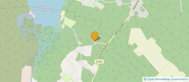 localisation de l'entreprise SCI LA PELOUCHE  SAINTE-EULALIE-EN-BORN