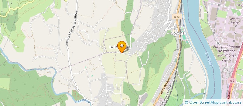 localisation de l'entreprise SCI LA PENICHE  SOYONS