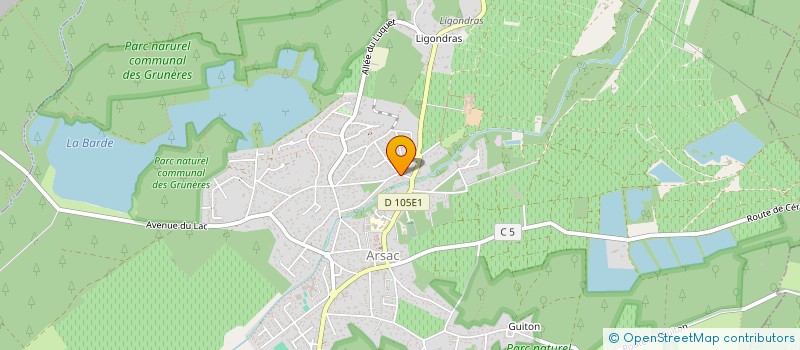 localisation de l'entreprise SCI LA PENIDE  ARSAC