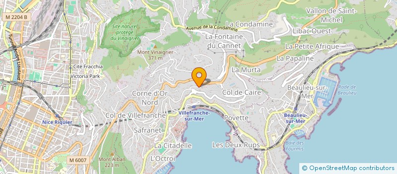 localisation de l'entreprise SCI LA PENINSULA DE VILLEFRANCHE à VILLEFRANCHE SUR MER