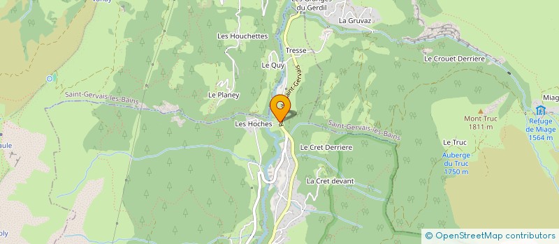 localisation de l'entreprise SCI LA PENNAZ  LES CONTAMINES-MONTJOIE