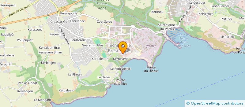 localisation de l'entreprise SCI LA PENSEE  PLOUZANE