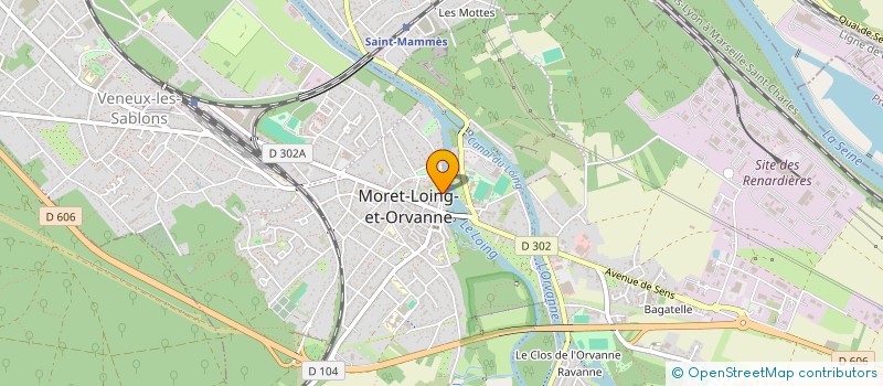 localisation de l'entreprise SCI LA PENTE  MORET-LOING-ET-ORVANNE