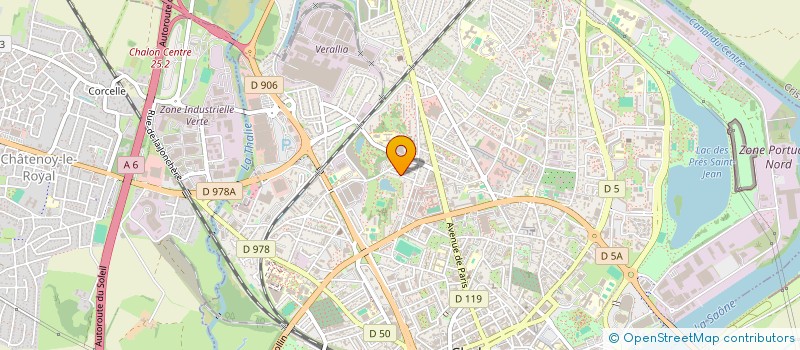 localisation de l'entreprise SCI LA PEPINIERE à CHALON-SUR-SAONE