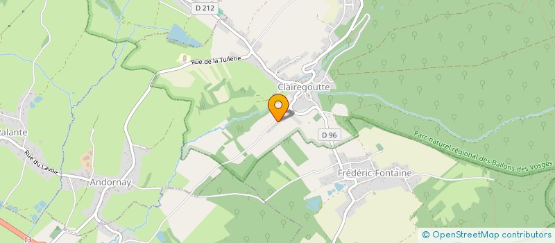 localisation de l'entreprise SCI LA PEPINIERE  CLAIREGOUTTE