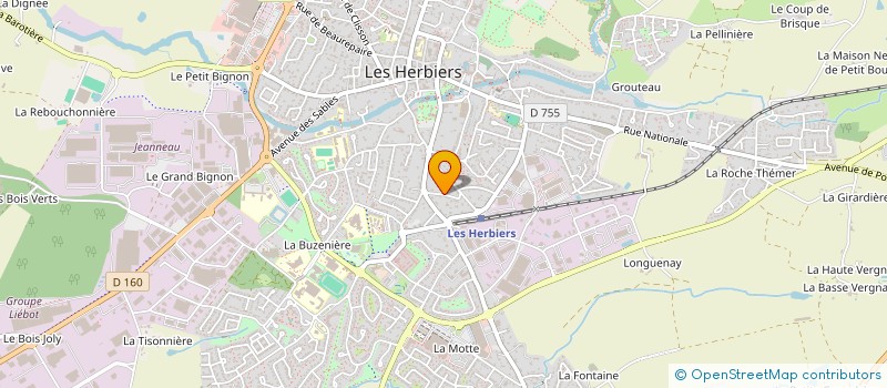 localisation de l'entreprise SCI LA PEPINIERE à LES HERBIERS